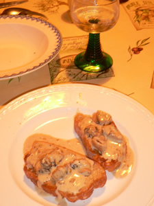 Morilles cuisinées