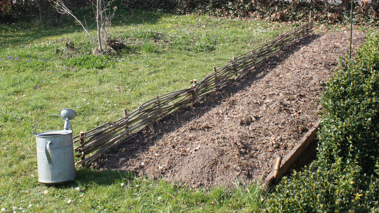 Bordure en noisetier ou plessis