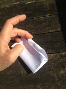 Pliage de sachet de graines
