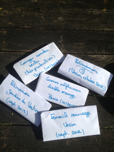 Pliage de sachet de graines