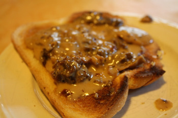 Toast aux morilles