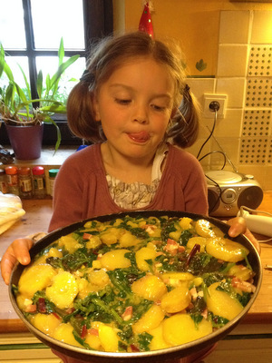 Tortilla au chénopode Bon-Henri