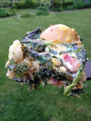 Tortilla au chénopode Bon-Henri